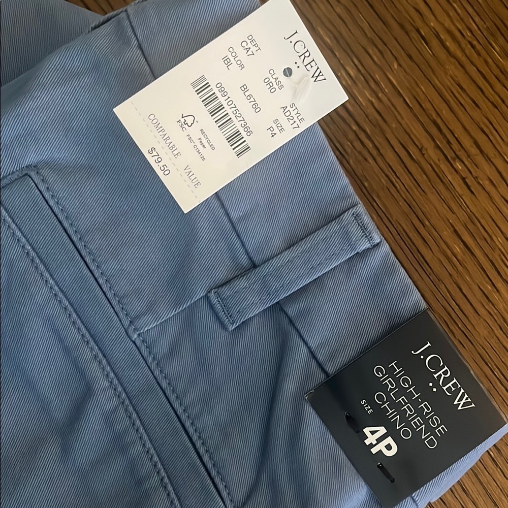 J. Crew Blue Chinos for Business Casual Wear